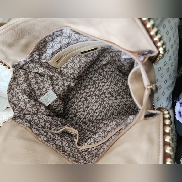 Cream Studded Purse - Picture 2 of 6